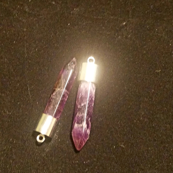 NEW! Lot of Six (6) Quartz & Various Crystals Pendulum Pendants! - Picture 8 of 16